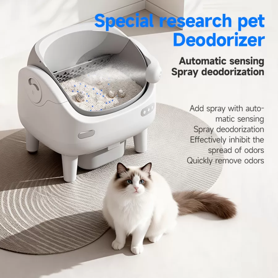 Anti-Pinch Smart Cat Litter Box